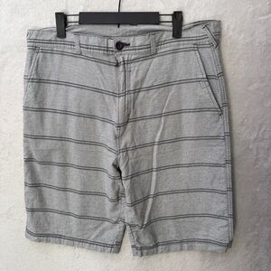 Gray Flat Front Casual Shorts